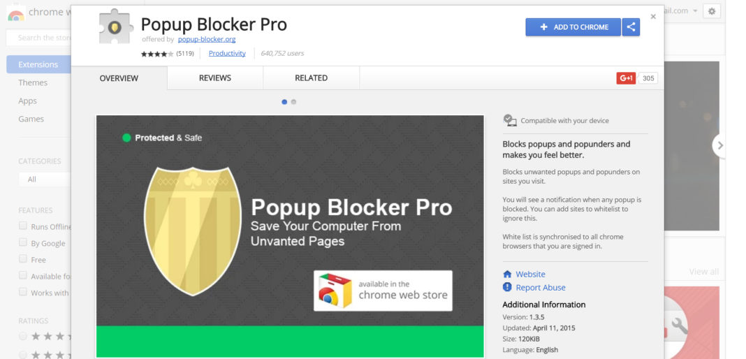 popup blocker pro chrome extension