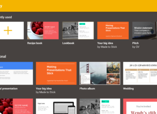 google slides new template gallery