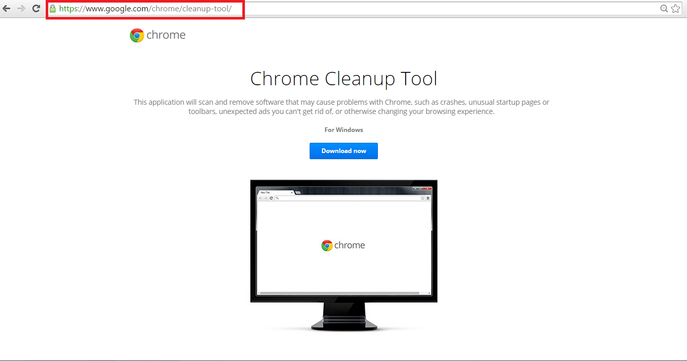 chrome cleanup tools website